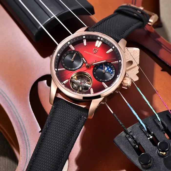 Pagani Design 2025 nouveau 41MM luxe automatique mécanique montre pour hommes en acier inoxydable 10bar étanche pilote