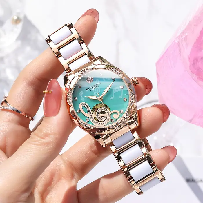 Montre-bracelet mécanique pour femme