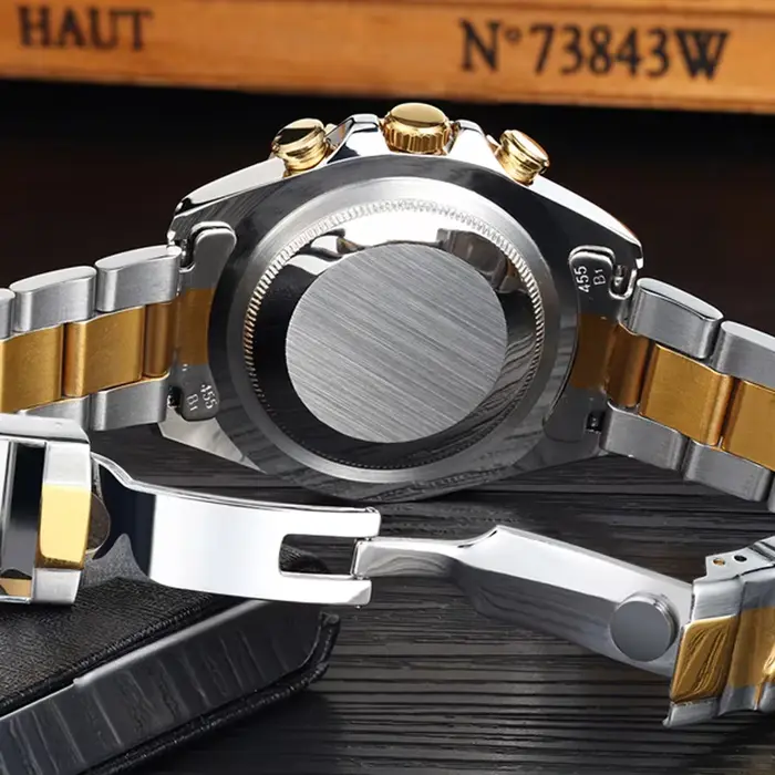 Montres automatiques pour hommes mécanique auto vent acier inoxydable décontracté or bleu maître affaires Reloj Hombre luxe