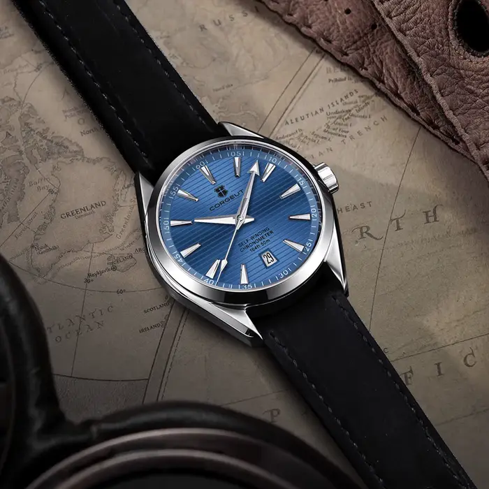 Corgeut NH35 montre hommes automatique mécanique poignet