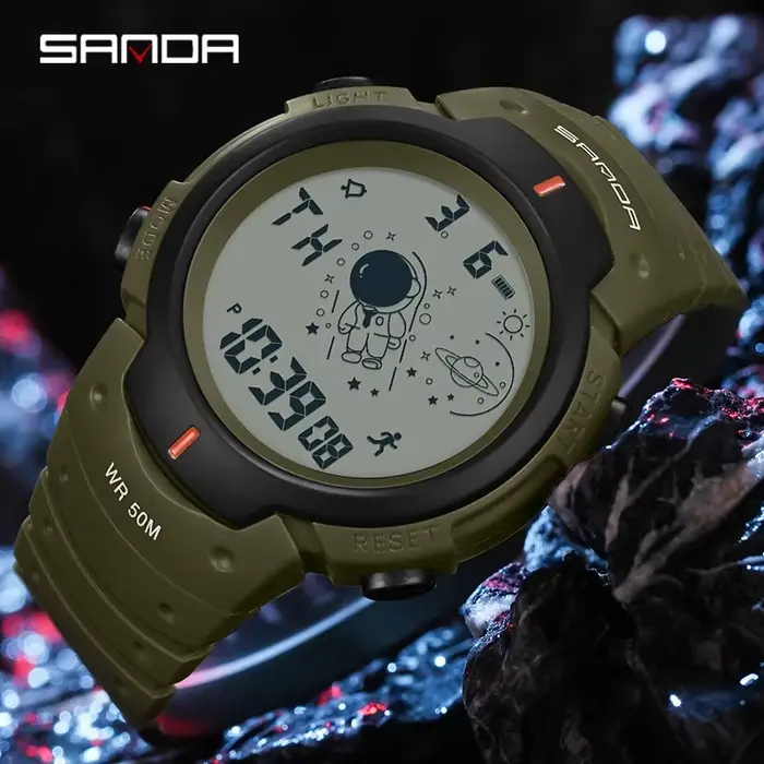 SANDA 2026 Nouvelle Montre Digitale Sportive pour Garçon