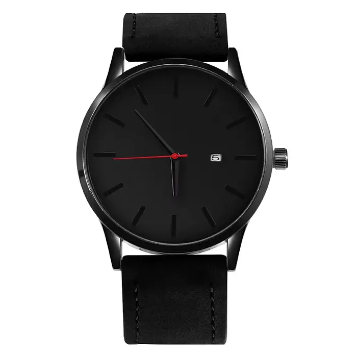 Montres pour hommes mode cuir Montre à Quartz hommes sport décontracté mâle erkek kol saati montre-b