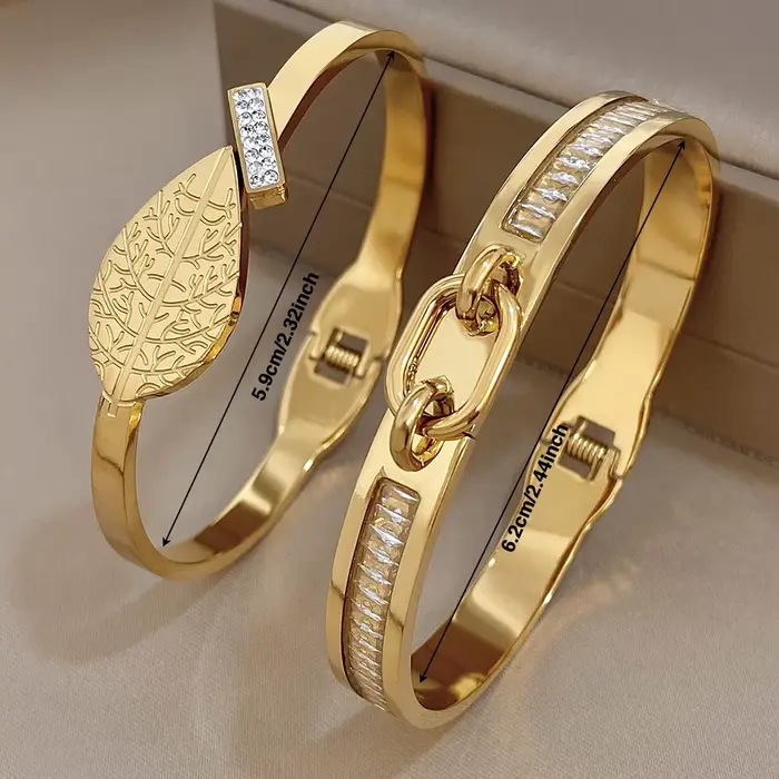 Bracelet en acier inoxydable incrusté de diamants Lifefontier design original pour homme et femme occasions spéciales tracker d'humeur