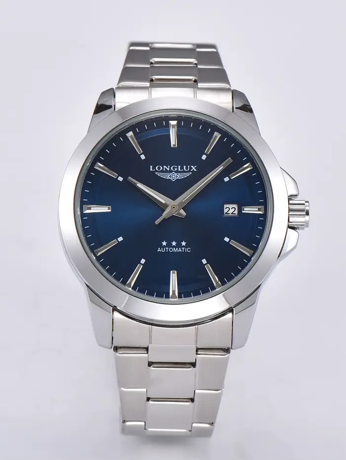 Montre automatique pour hommes, date d'affaires, mécanique, étanche, en acier inoxydable, lumineuse,