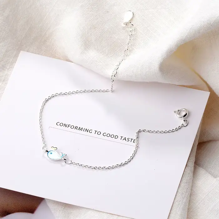 Nouveau Bracelet Artisanal Exquis en Argent Sterling 925 pour Femme