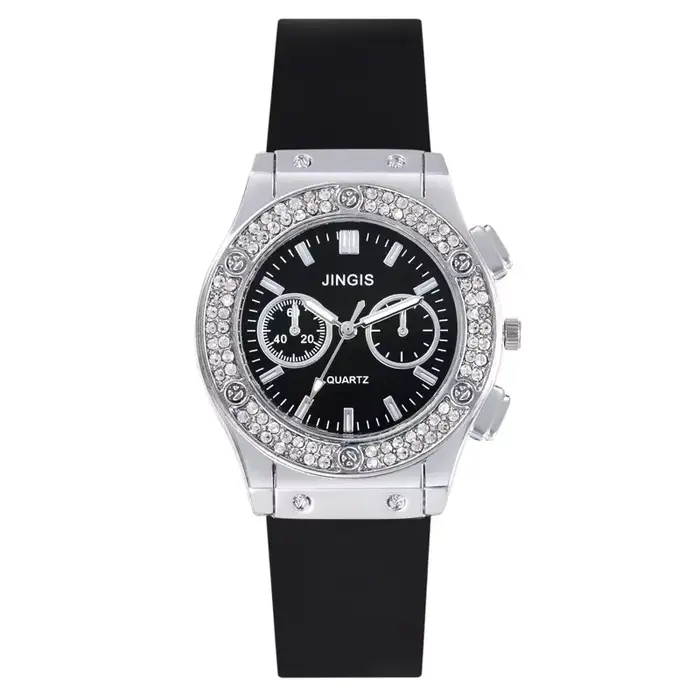 Montres à quartz en caoutchouc pour femmes