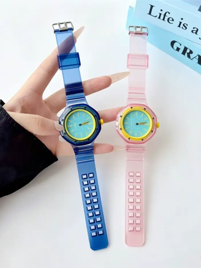 Bracelet transparent en TPU pour montres intelligentes résistant aux chocs et étanche pour homme et femme diverses occasions