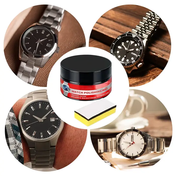 Pâte de polissage pour éliminer les rayures de montre avec éponge