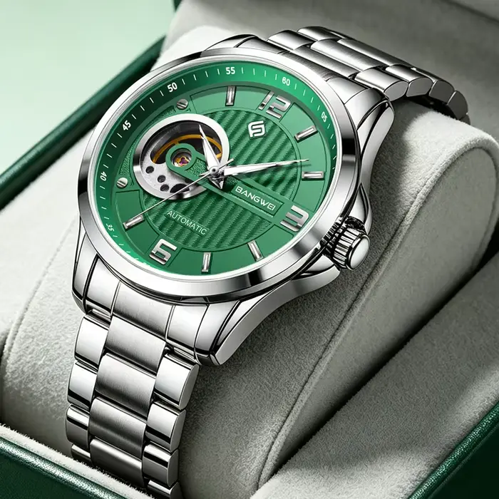 LIGE BANGWEI – montre mécanique automatique pour hommes