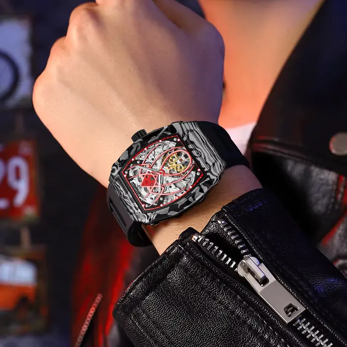 TING ANFIGO-Montre Mécanique Creuse existent