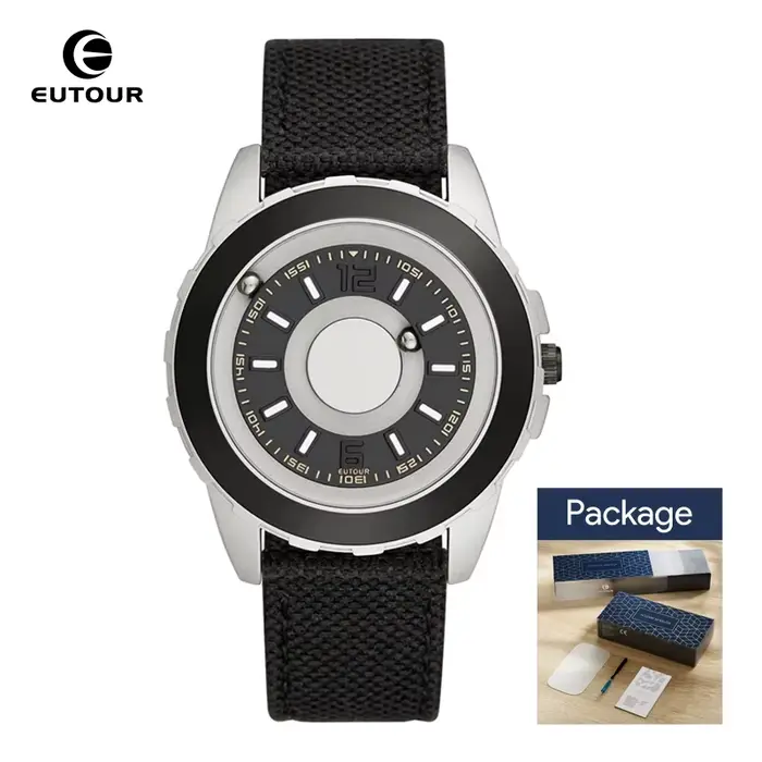 EUTOUR-Montre de sport à quartz étanche pour homme, concept magnétique original, luxe minimaliste, b