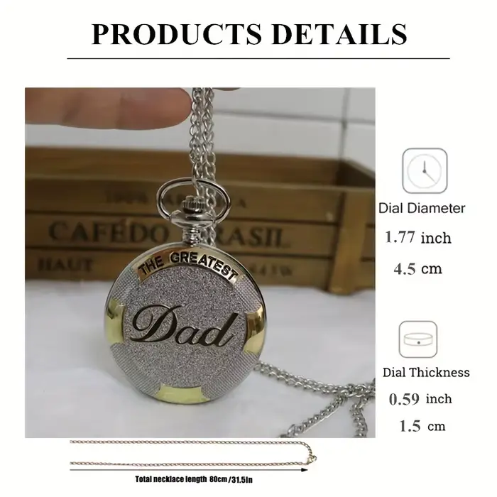 Montre de poche à Quartz pour hommes