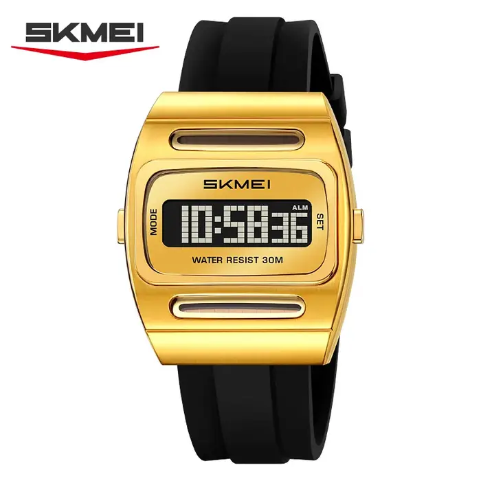 Montre de sport numérique multifonctionnelle à énergie solaire de luxe SKMEI 2563 résistante à l'eau pour hommes occasions spéciales et activités physiques