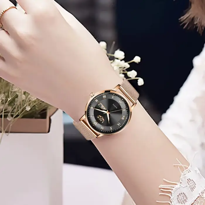 LIGE 2024 nouvelle montre femmes montres de luxe dames créatif en acier