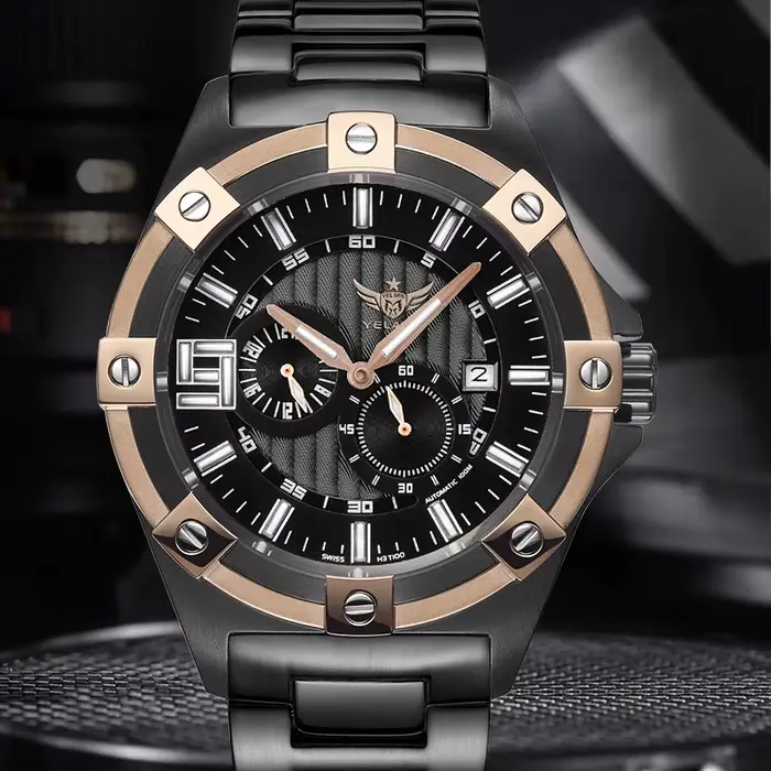 Yelang V1030 hommes marque montres japon mis5 8219 automatique mécanique luxe montre-bracelet suisse lumineux étanche T100 montre