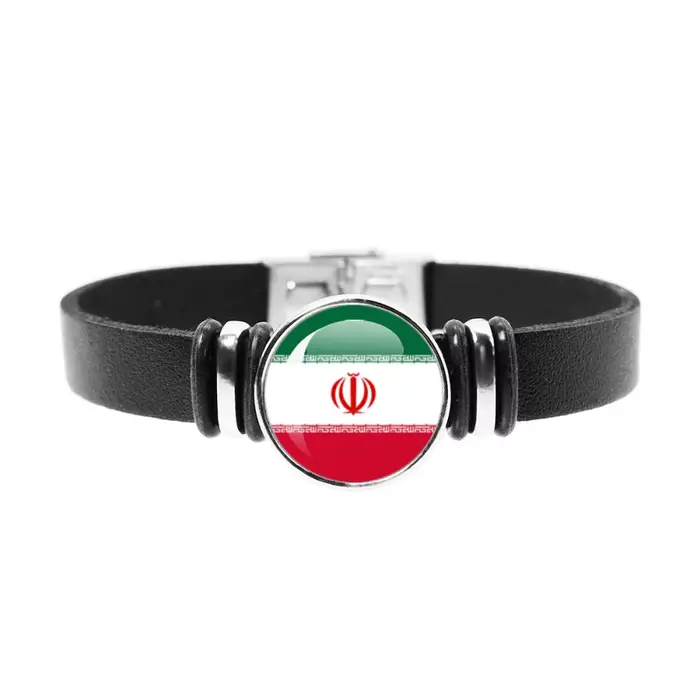 Bracelet drapeau National Espagne Cabo Verde Sénégal français Norvège Argentine Algérie