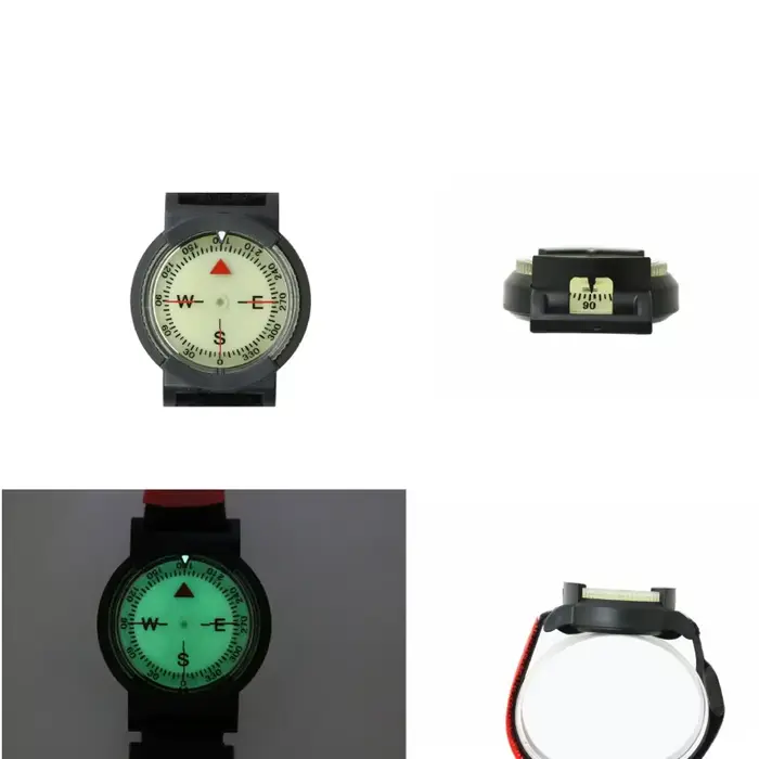 Boussole de Navigation pour plongée sous-marine, cadran lumineux avec dragonne