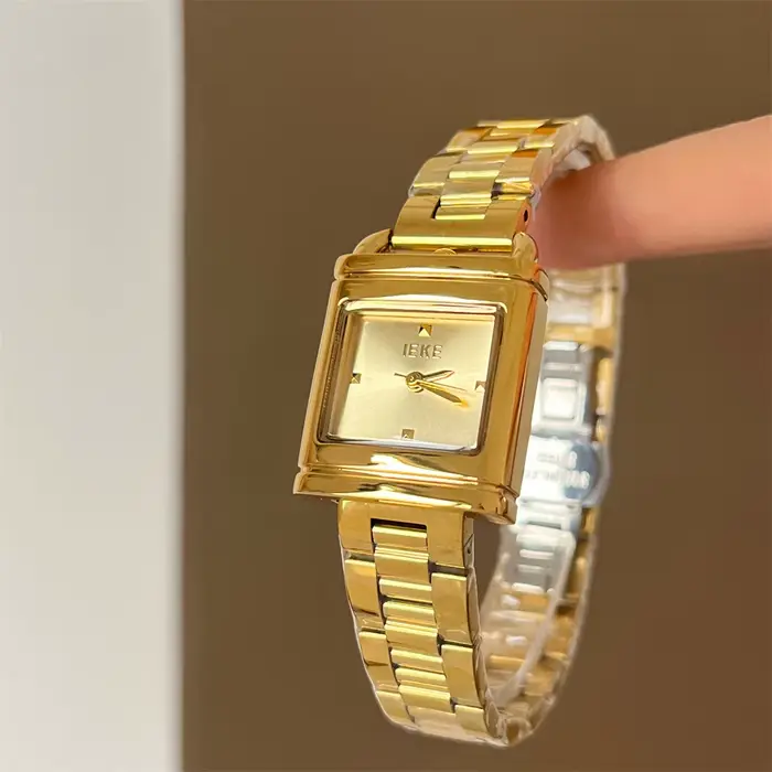 Nouvelle montre élégante pour femme au design unique, montre de style vintage pour femme avec une fi