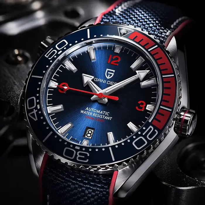 PAGANI DESIGN classique luxe hommes montre-bracelet mécanique verre saphir horloge haut marque en acier inoxydable