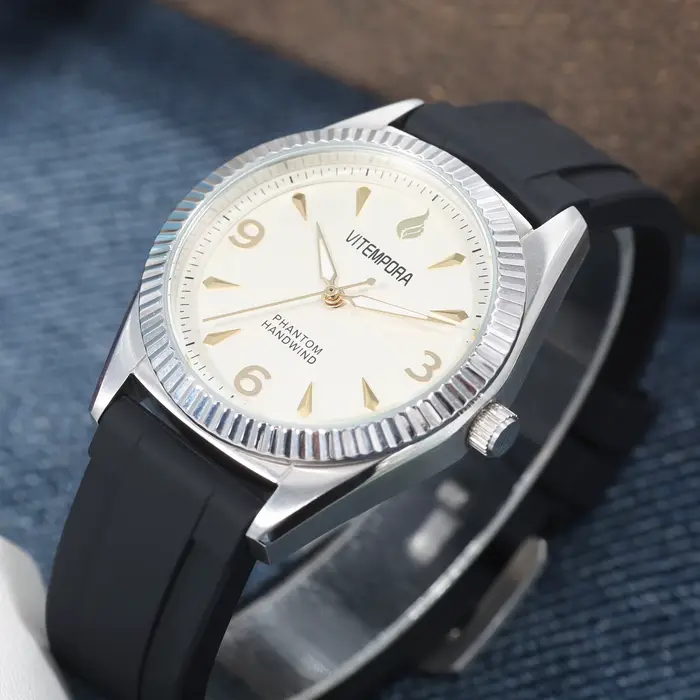Montre mécanique homme HEIMDALLR rétro acier inoxydable résistante à l'eau pour sport et loisirs occasions spéciales