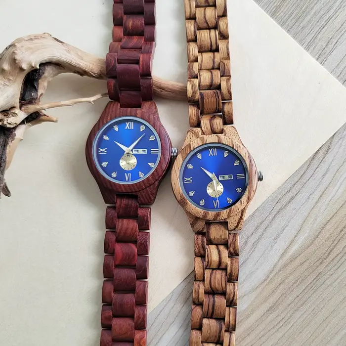 Montre-bracelet en bois pour femme