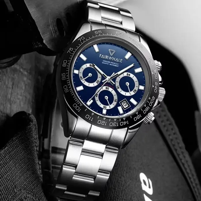 Montre sport à quartz unisexe avec agate lumineuse pour homme occasions spéciales décontractées et sportives