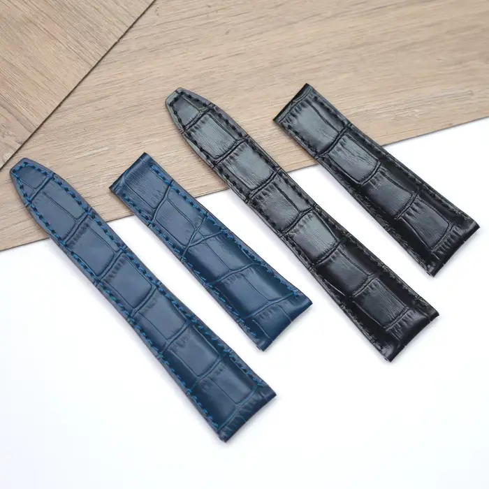 Bracelet en cuir de veau noir