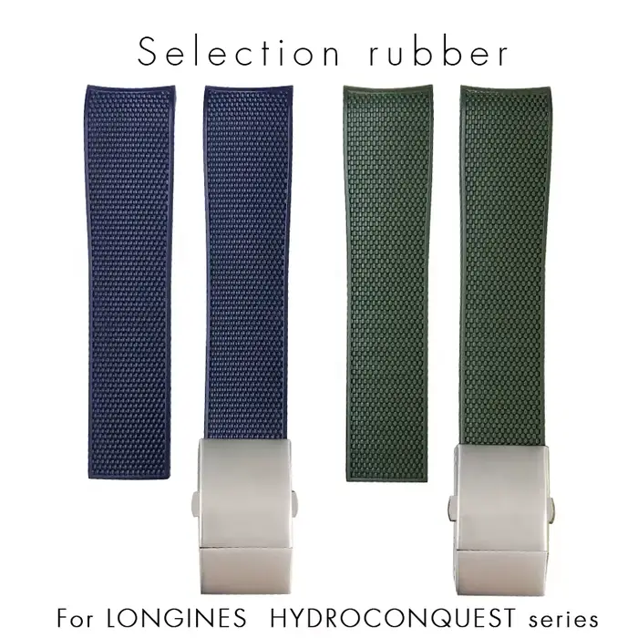 Bracelet de montre étanche en caoutchouc et silicone