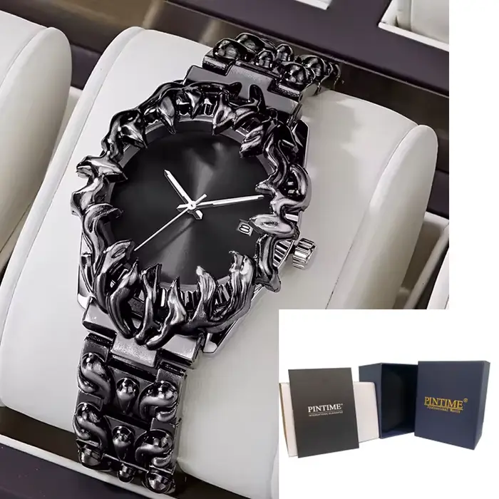 Montre à quartz originale, style rétro, forme croco iris, montre à griffes, style alabastro, rétro Y
