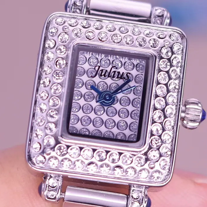 Montre à quartz julius mini dame pour femme, horloge élégante, bracelet habillé, cadeau d'anniversaire pour fille, mode japonaise