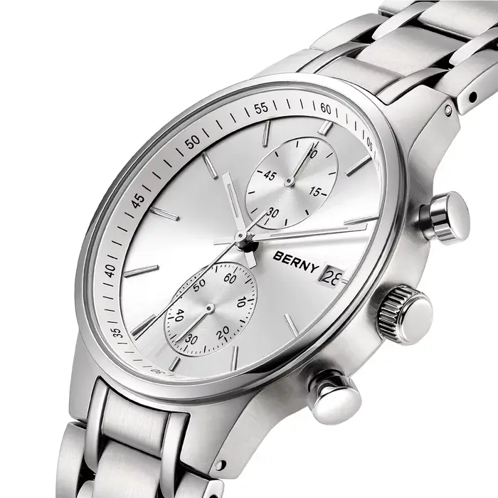 Montre BERNY 2285VM Sport Quartz avec Fonction Calendrier et Résistance à l'Eau pour Hommes Occasions Spéciales