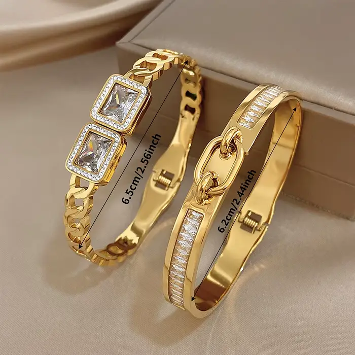 Bracelet en acier inoxydable incrusté de diamants Lifefontier design original pour homme et femme occasions spéciales tracker d'humeur