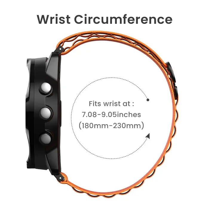 Bracelet à boucle en nylon alpin pour SUUNTO7