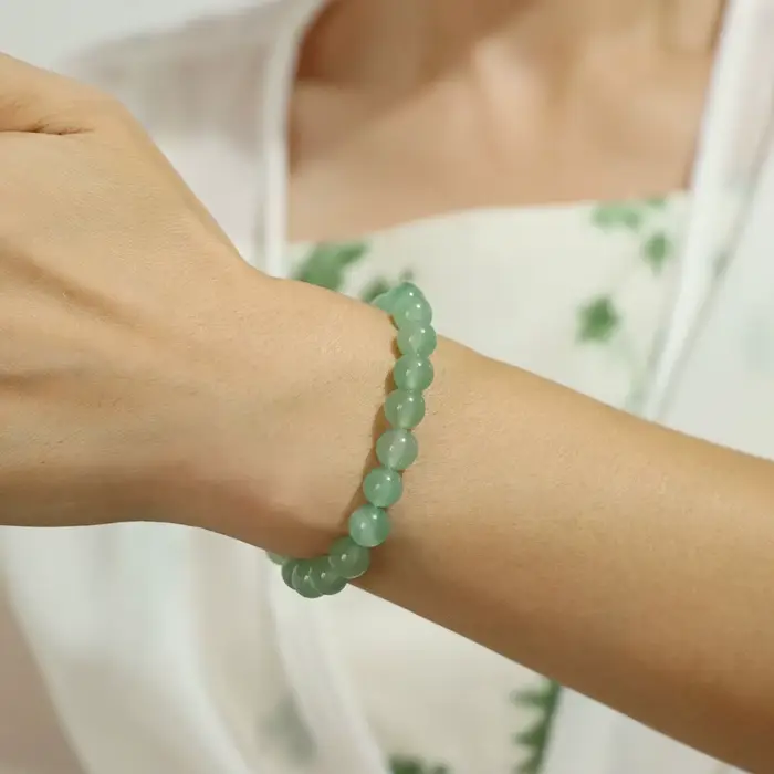 Bracelet Original en Pierres Naturelles et Clip de Quartz pour Homme et Femme