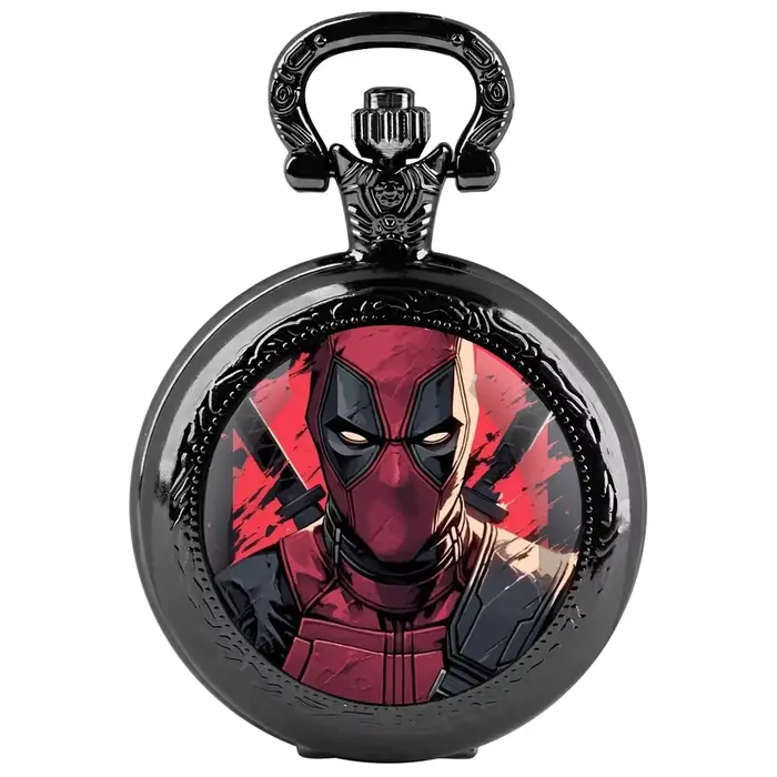 Montre de poche à Quartz avec dôme en verre Vintage, Anime classique, pendentif de montre lié par ch