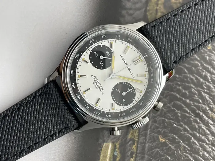 PIERRE PAULIN-Montre-Bracelet Mécanique Classique pour Homme, Petit Chronographe de Luxe Compliqué, 
