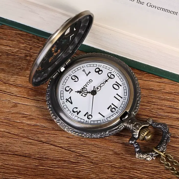 Papa montre de poche père cadeau vintage flip