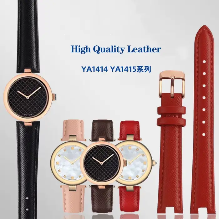 Bracelet de montre cranté en cuir pour femme multicolore ajustable et sophistiqué pour diverses occasions et cadeaux