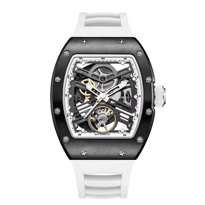DANIEL GORMAN mode montres de luxe pour hommes cadran carré en acier inoxydable étanche Date automatique chronographe Quartz homme montre + boîte