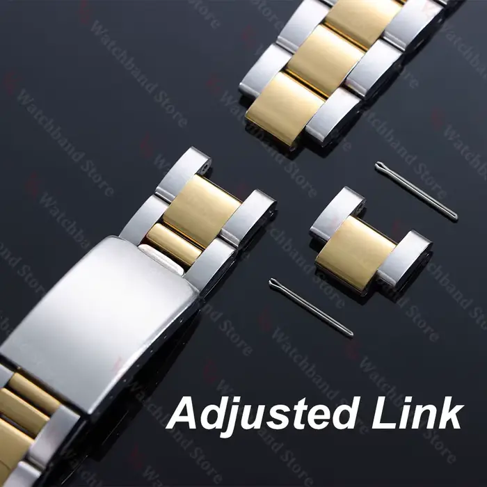 Bracelet de montre à extrémité incurvée de luxe