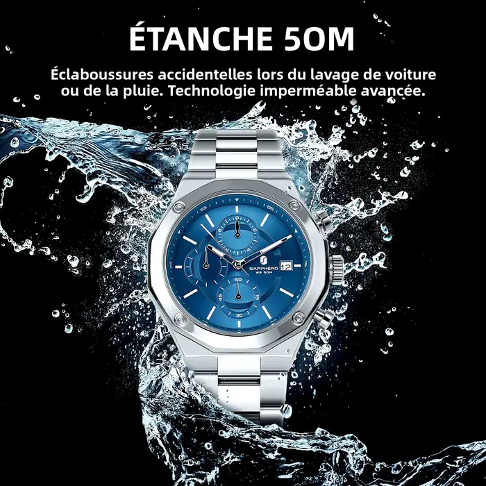 Montre de sport de luxe pour homme SAPPHERO