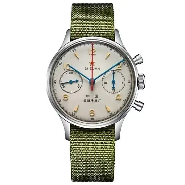 Montres pour hommes 1963 pilote montre automatique 42mm étanche rétro quartz chronographe montre hab