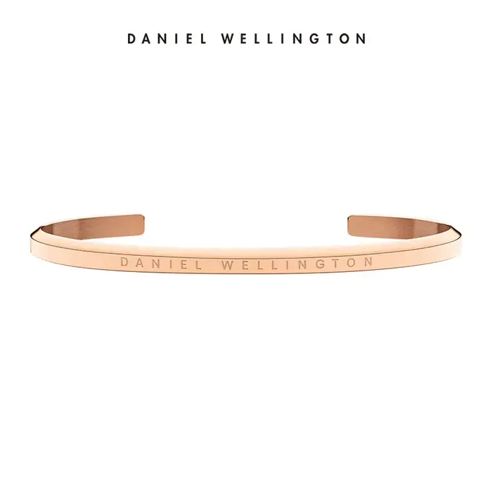 Bracelet classique Daniel Wellington pour femme, bijoux en acier inoxydable 316L plaqué or rose/arge