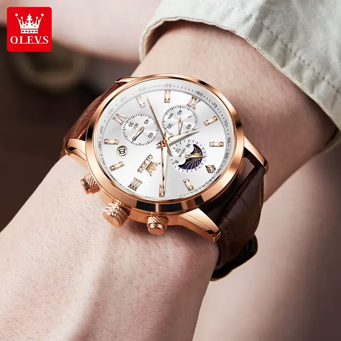 Montre-bracelet chronographe Shoous pour homme