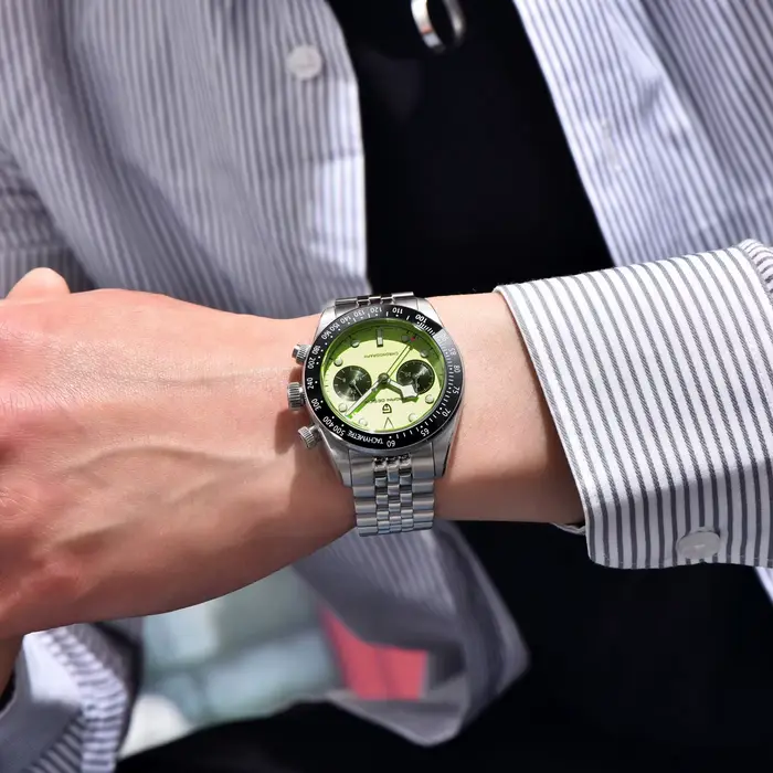 Montres pour hommes PAGANI DESIGN BB Chronographe avec cadran vert