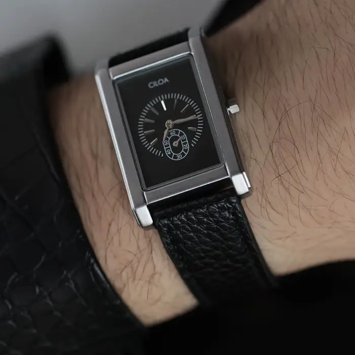 CILOA réservoir carré haute qualité montre hommes marque véritable cadeau rétro affaires