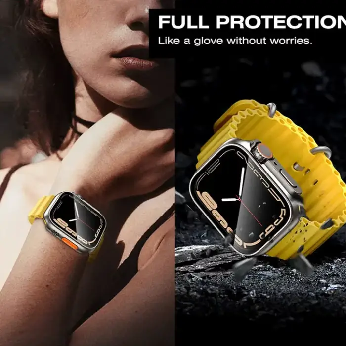 Protection en plastique pour Apple Watch Series 10 11 9 8 7 SE 6 5 avec design résistant et variété de couleurs pour homme et femme pour toutes les occasions
