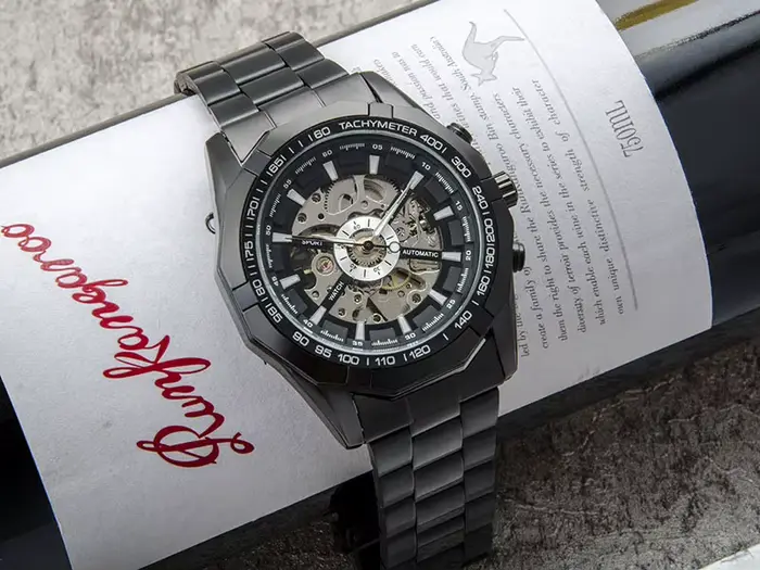 Montre mécanique classique hommes mode lumineux CKOCK
