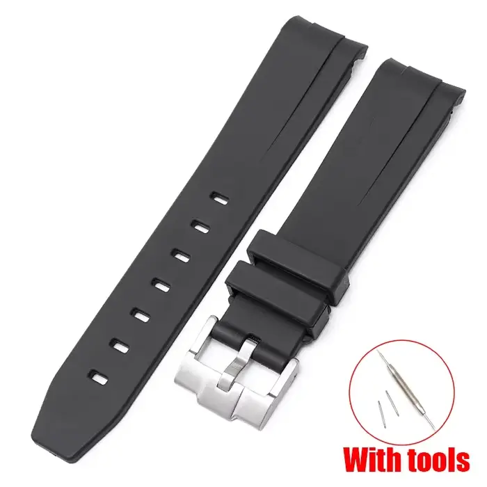 Bracelet de montre pour Omega X Swatch Joint MoonSwatch Speedmaster extrémité incurvée Bracelet en c