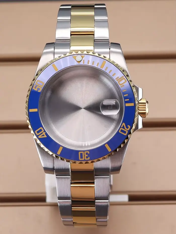 Boîtier de montre de plongée 40mm, Bracelet en verre saphir pour Seiko NH35 NH36 NH38 NH34 Miyota 82